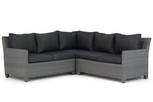 lusso wicker hoek loungeset 3 delig off black 510x340 - Garden Collections Lusso dining loungeset 3-delig