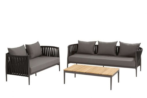 91003 91004 91005 cantori bench lounge with table 510x340 - Taste by 4 Seasons | Loungeset Cantori | 3-delig
