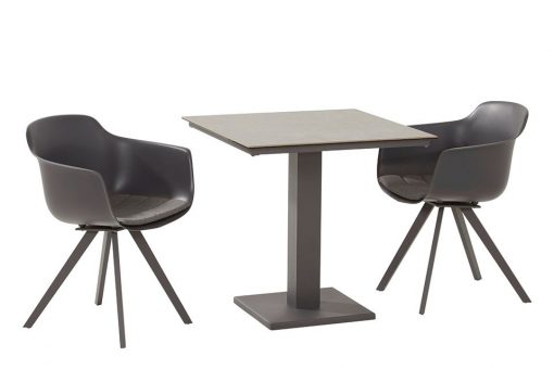 91039 91057 solid dining with titan ceramic table matt carbon 01 510x340 - Taste by 4 Seasons | Bistroset Solid | Matt Carbon