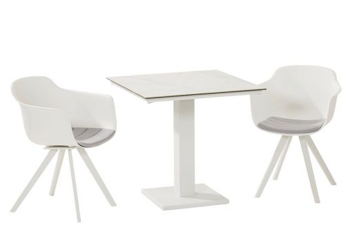 91040 91059 solid dining with titan table ceramic white 02 510x340 - Taste by 4 Seasons | Bistroset Solid | White