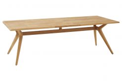 91147  belair dining table 240x100 cm natural teak 247x165 - Taste Belair tuintafel teak - 240 x 100 cm.