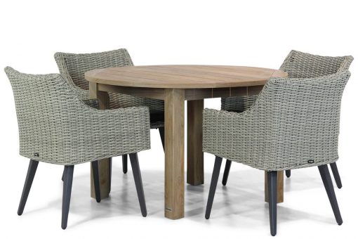 img 8494tuinset 510x340 - Garden Collections Milton/Brighton 120 cm rond dining tuinset 5-delig