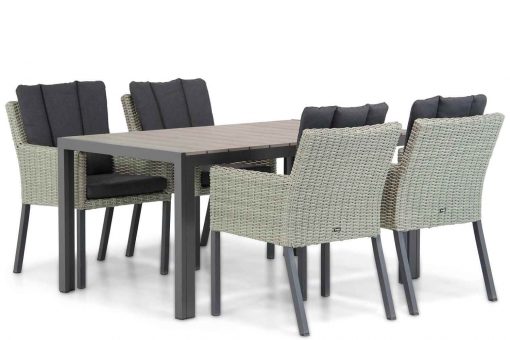 oxbow new grey young 155 cm 5 delig 510x340 - Garden Collections Oxbow/Young 155 cm dining tuinset 5-delig