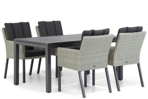oxbow new grey tuinstoel met palazzo tuintafel 160cm 4 persoons tuinset 510x340 - Garden Collections Oxbow/Concept 160 cm dining tuinset 5-delig