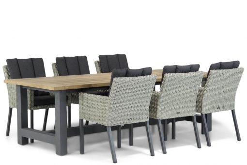oxbow new grey tuinstoel met san fransisco tuintafel dining tuinset 510x340 - Garden Collections Oxbow/San Francisco 260 cm dining tuinset 7-delig