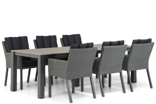 oxbow off black tuinstoel met valley tafel 240 cm 6 persoons tuinset 510x340 - Garden Collections Oxbow/Valley 240 cm dining tuinset 7-delig