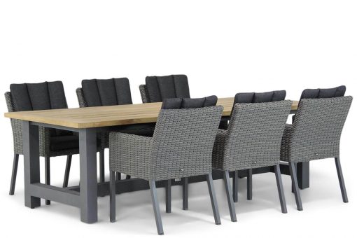 oxbow offblack 6 persoons stoel met san fransisco tafel dining tuinset 510x340 - Garden Collections Oxbow/San Francisco 260 cm dining tuinset 7-delig