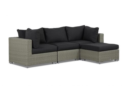 wicker loungeset toronto met chaisse lounge 1 510x340 - Garden Collections Toronto chaise longue loungeset 4-delig