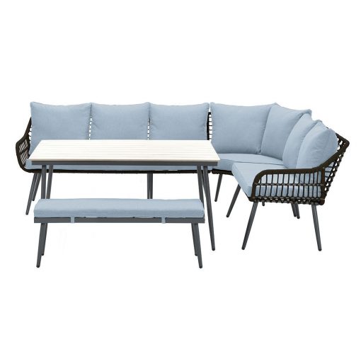 21686nf 21686nf n 510x510 - Garden Impressions Margriet lounge dining set - Carbon black/Mint Grey - 6 delig