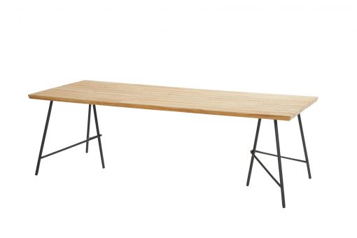91305 lano dining table anthracite 240 x 100 x 75 cm. natural teak 01 510x340 - Taste Lano tuintafel - 240x100 cm.