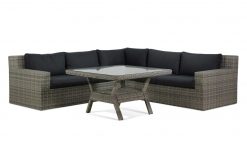 amico loungeset met square napoli tafel 1  247x165 - Garden Collections Amico/Napoli 123 cm dining loungeset 4-delig