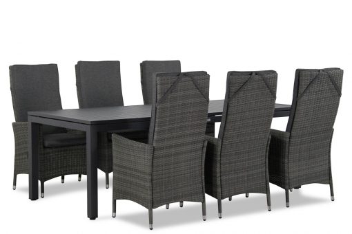 comino stoel met concept tafel 220 cm 1 510x340 - Domani Comino/Concept 220 cm dining tuinset 7-delig verstelbaar