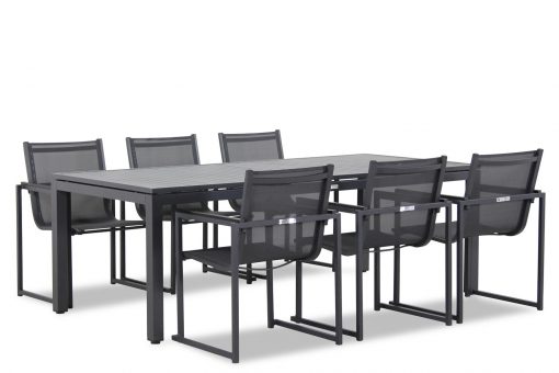 delgada met concept tafel 220 cm 1 510x340 - Lifestyle Delgada/Concept 220 cm dining tuinset 7-delig stapelbaar