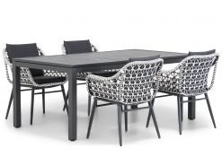 dolphin black white uinstoel met concept tuintafel 180 cm 4 persoons tuinset 247x165 - Lifestyle Dolphin/Concept 180 cm dining tuinset 5-delig