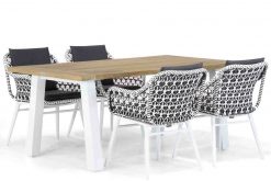 dolphin wit glasgow 5 delig 247x165 - Lifestyle Dolphin/Glasgow 180 cm dining tuinset 5-delig