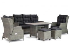 garden collections chicago wicker stoel bank loungeset kubu 6 delig 247x165 - Garden Collections Chicago/Lusso 130 cm dining loungeset 6-delig