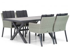 garden collections oxbow wicker tuinstoel new grey crossley tuintafel 185 cm 247x165 - Garden Collections Oxbow/Crossley 185 cm dining tuinset 5-delig