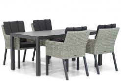 garden collections oxbow wicker tuinstoel new grey met madras tuintafel 180 cm 247x165 - Garden Collections Oxbow/Madras 180 cm dining tuinset 5-delig