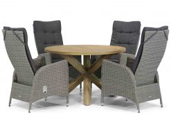 img 5593tuinset 247x165 - Garden Collections Lincoln/Sand City 120 cm rond dining tuinset 5-delig