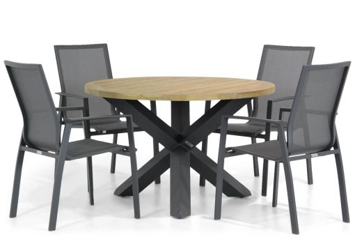 img 6437tuinset 510x340 - Lifestyle Ultimate/Rockville 120 cm rond dining tuinset 5-delig