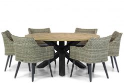 img 8491tuinset 247x165 - Garden Collections Milton/Rockville 160 cm rond dining tuintafel 7-delig