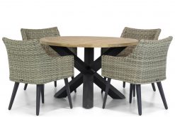 img 8561tuinset 247x165 - Garden Collections Milton/Rockville 120 cm rond dining tuinset 5-delig