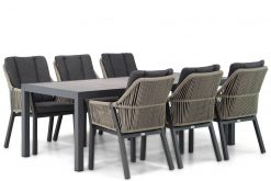 lifestyle verona rope dining tuinstoel taupe residence tuintafel 220 cm 247x165 - Lifestyle Verona/Residence 220 cm dining tuinset 7-delig