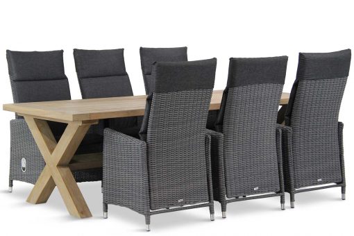 madera tuinset off black 7d oregon 510x340 - Garden Collections Madera/Oregon 240 cm dining tuinset 7-delig