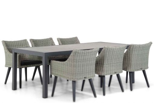 milton new grey tuinstoel met de residence tuintafel 6 persoons tuinset 510x340 - Garden Collections Milton/Residence 220 cm dining tuinset 7-delig