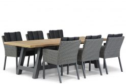 oxbow off black tuinstoel met trente tuintafel 260 cm dining tuinset 6 persoons 247x165 - Garden Collections Oxbow/Trente 260 cm dining tuinset 7-delig