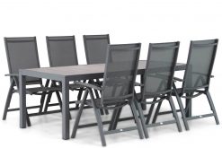 presto vasto aluminium standenstoel residence tuintafel 220 cm 247x165 - Presto Vasto/Residence 220 cm dining tuinset 7-delig