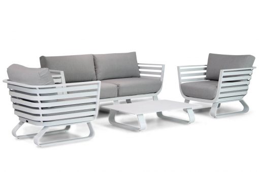 santika sovita aluminium stoel bank loungeset wit met rechtboek tafel 510x340 - Santika Sovita stoel-bank loungeset 4-delig