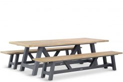 trente tuinset greywash teak tafel bank 247x165 - Lifestyle Trente dining picknickset 260 cm 3-delig