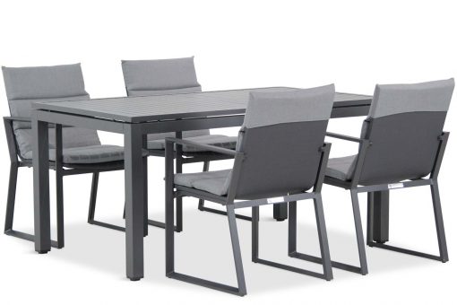 treviso tuinset antracite 5d concept 510x340 - Lifestyle Treviso/Concept 160 cm dining tuinset 5-delig