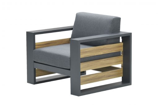 07786gt 1 5mb vrijstaand 510x340 - Garden Impressions Solo lounge fauteuil - Carbon Black/Mystic Grey