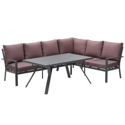 58104 8 1200 247x247 - Sergio lounge dining set 3-delig - Rechts - Carbon black/Copper