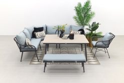 632a8625 247x165 - Garden Impressions Margriet lounge dining set met stoel - Black - 7 delig