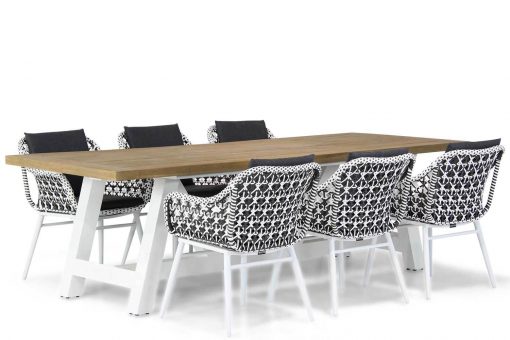 dolphin white florence 7 delig 510x340 - Lifestyle Dolphin/Florence 260 cm dining tuinset 7-delig