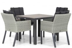 garden collections oxbow tuinstoel new grey met young tuintafel 90 cm 247x165 - Garden Collections Oxbow/Young 92 cm dining tuinset 5-delig