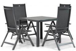 hartman aruba standenstoel met varano dining tuintafel 90x90 cm 247x165 - Hartman Aruba/Varano 90 cm dining tuinset 5-delig