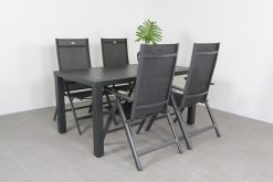 lr lena aluminium tafel 160x90 dining 4 napoli voor 6a4820 1 5 247x165 - Hartman Aruba/Lena 160 cm. tuinset - 5-delig verstelbaar