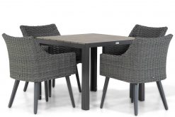 milton wicker dining tuinstoel off black met young dining tuintafel 92 cm 247x165 - Garden Collections Milton/Young 92 cm dining tuinset 5-delig