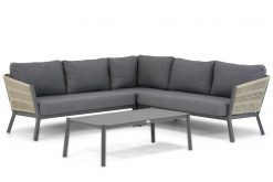 rimini rope aluminium hoek loungeset met rechthoek loungetafel 247x165 - Lifestyle Rimini hoek loungeset 4-delig
