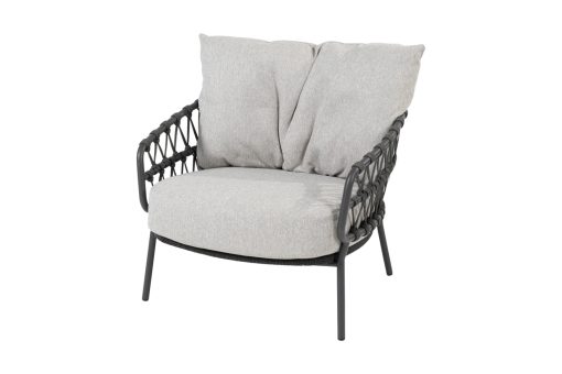 213891 calpi living chair anthracite with 2 cushions 01 510x340 - 4 Seasons Calpi loungestoel - antraciet