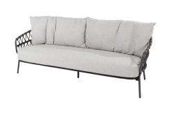 213892  calpi living bench 3 seater with 3 cushions 01 247x165 - 4 Seasons Calpi - 3-zits loungebank - antraciet