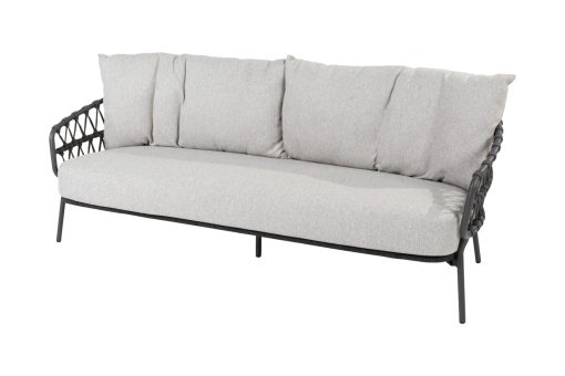 213892 calpi living bench 3 seater with 3 cushions 01 510x340 - 4 Seasons Calpi - 3-zits loungebank - antraciet