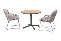 213922 91312  lugano pure bistro dining set with fiesta dining table 90cm 01 247x165 - 4SO Lugano/Fiesta Ø90 cm. - ronde tuinset - 3-delig