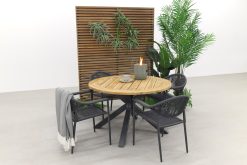 632a0525 247x165 - GreenChair Comfort - Antracite/Quote teak - Ø120 cm. - Tuinset 5-delig