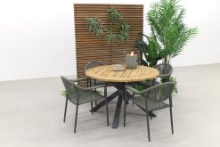 632a0540 247x165 - GreenChair Comfort - Green/Quote teak - Ø120 cm. - Tuinset 5-delig