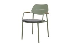 632a0579 vrijstaand 247x165 - GreenChair Courage Dining chair - teak armleuning - Green